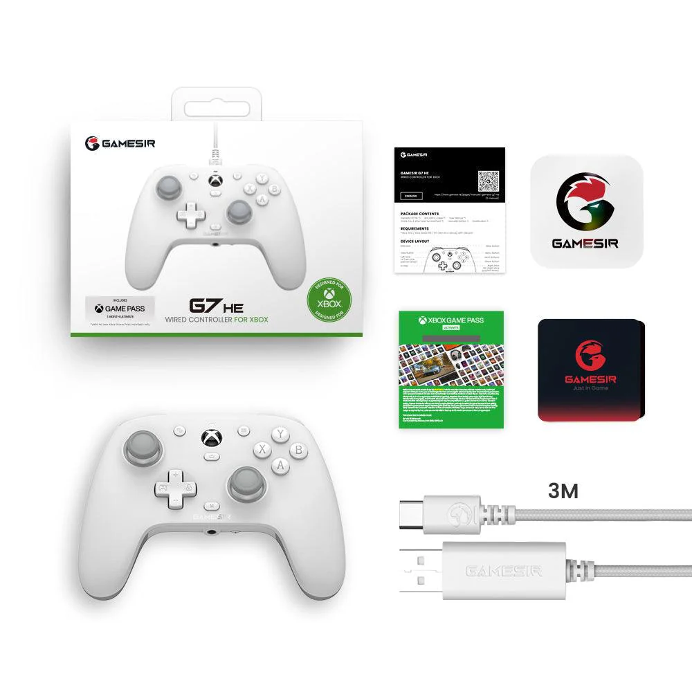 GameSir G7 HE Xbox Wired Controller - White - Image 6