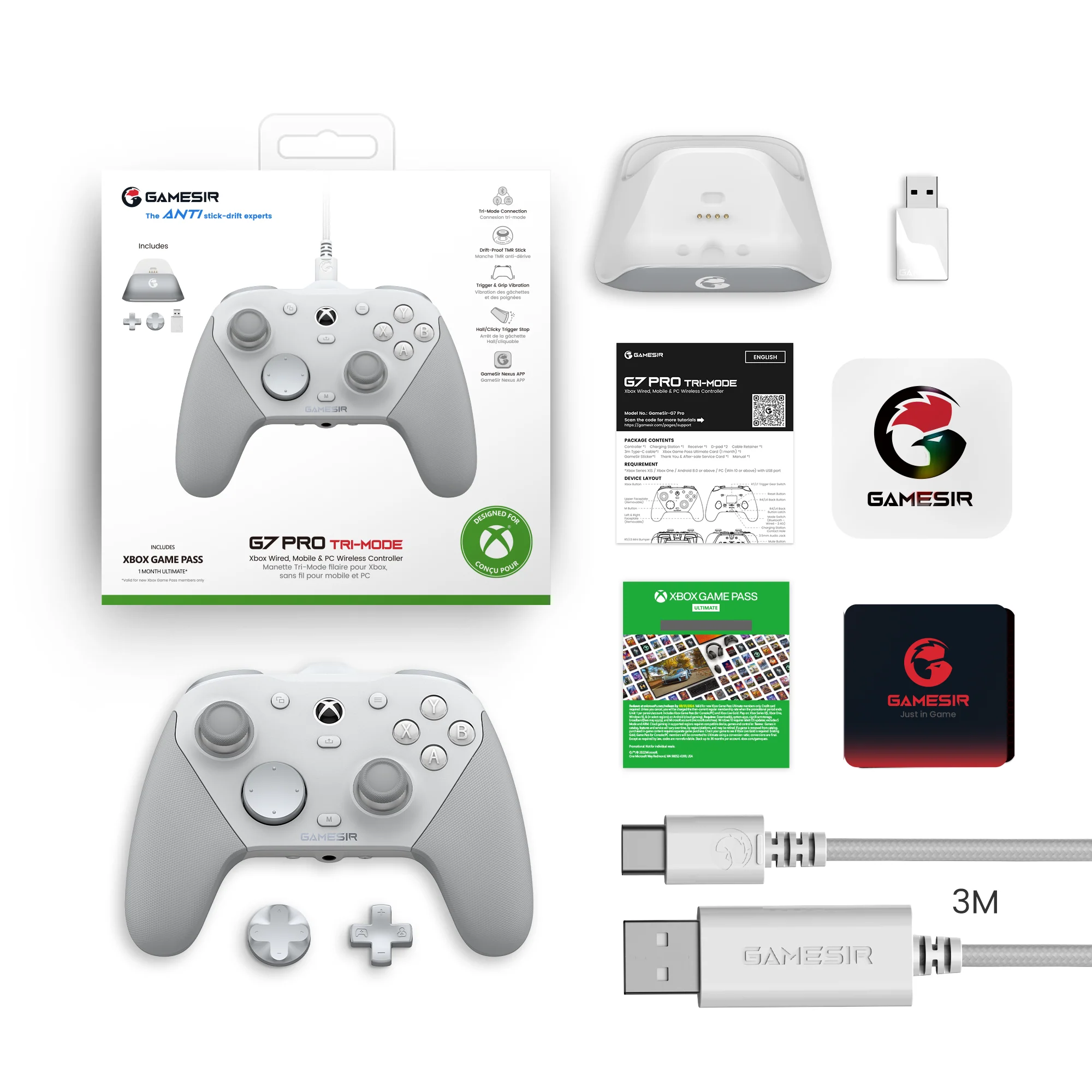 GameSir G7 Pro Tri-Mode Xbox Wired, PC & Mobile Wireless Controller - Image 8