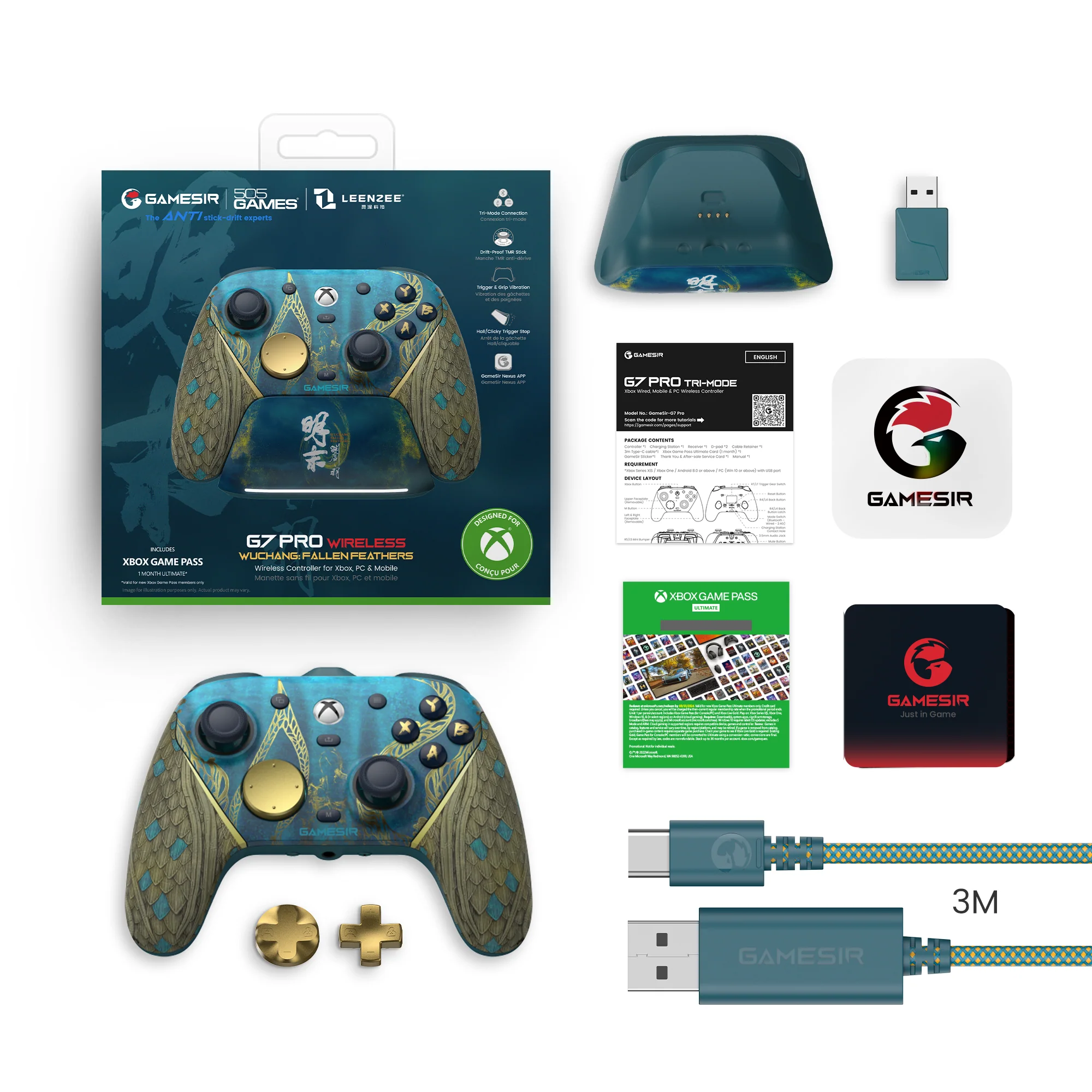 GameSir G7 Pro WUCHANG: Fallen Feathers Edition | Wireless Controller for Xbox, PC & Android - Image 8