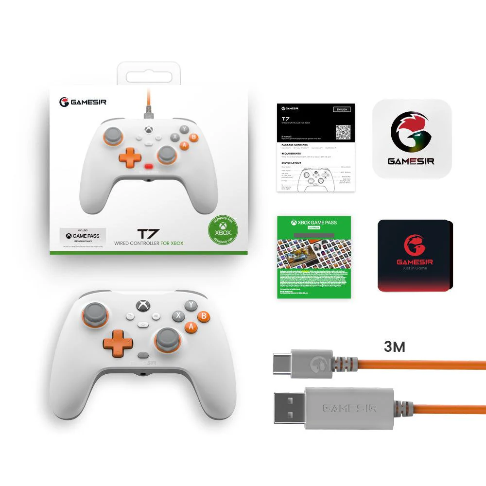GameSir T7 Xbox Wired Controller - White - Image 6