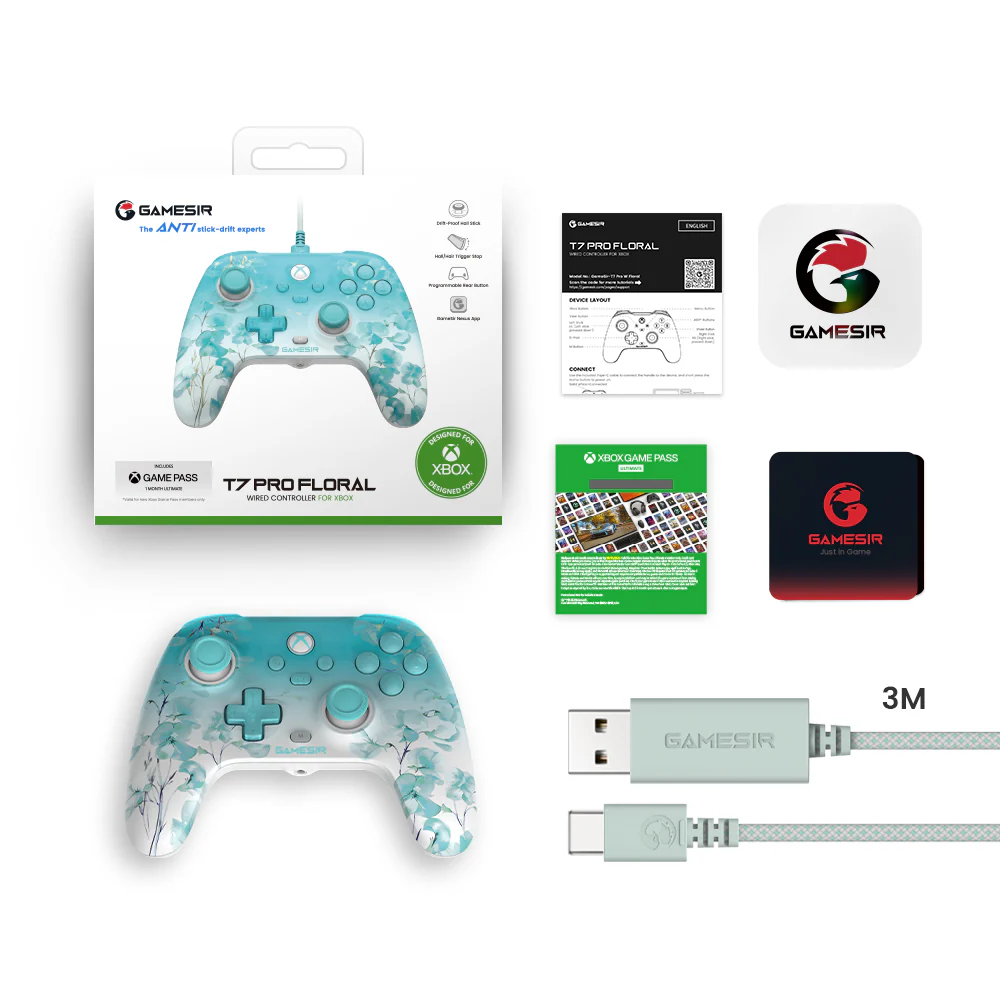 GameSir T7 Pro Floral Wired Controller for Xbox - Image 6